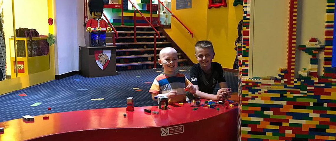 Stanley and his family visiting Legoland